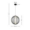 LED-HÄNGLAMPA KALTI - svart, Modern, metall/plast (40/145cm) - Mömax