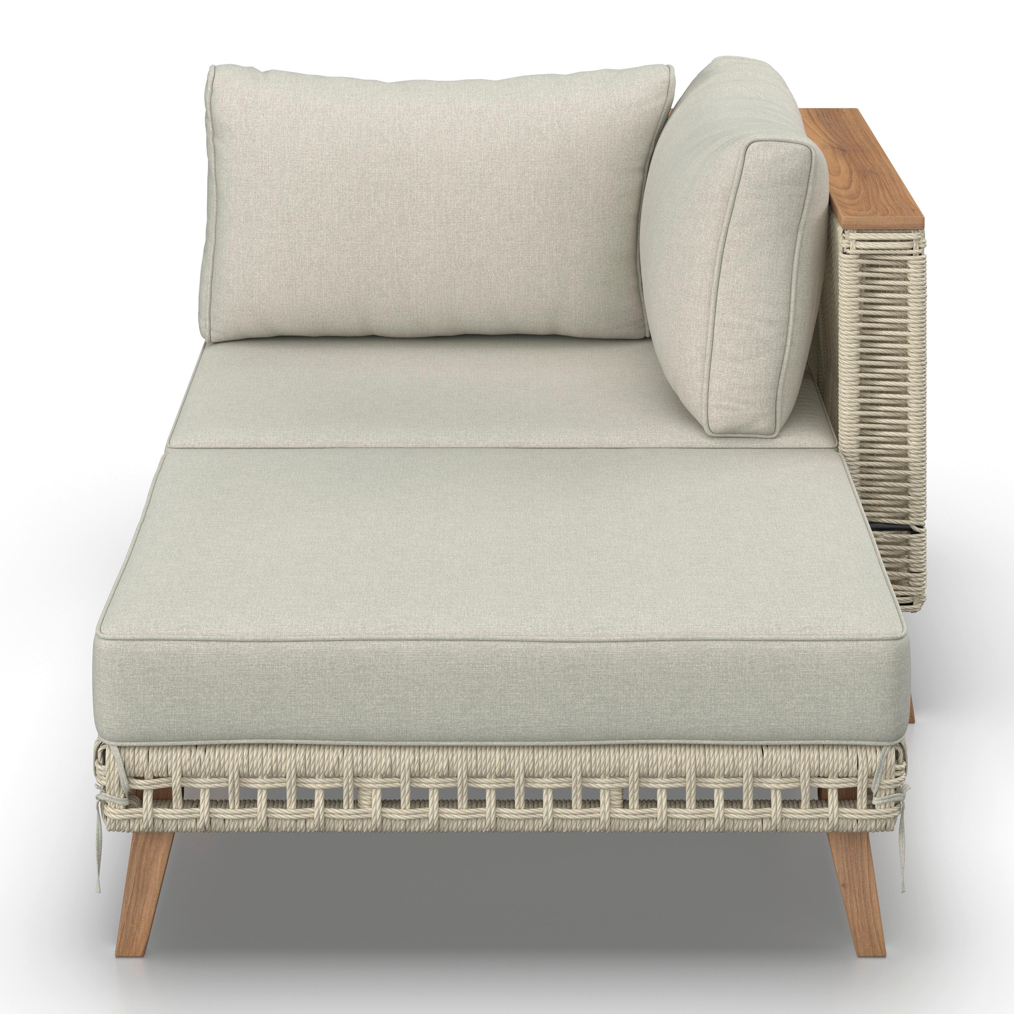 LOUNGEGRUPP MARILOU - ljusgrå/cremefärgad, Modern, metall/trä - Bessagi Garden