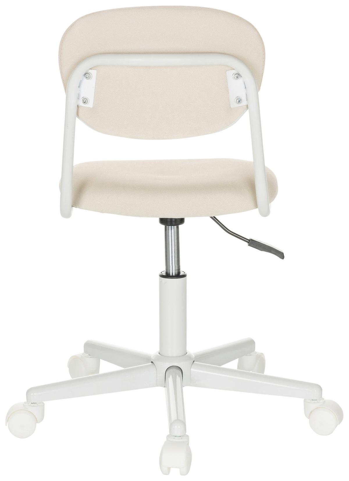 Otroški Vrtljivi Stol Kiddy Base I, Bež - bela/bež, Basics, umetna masa/tekstil (60/72-83/60cm) - MID.YOU