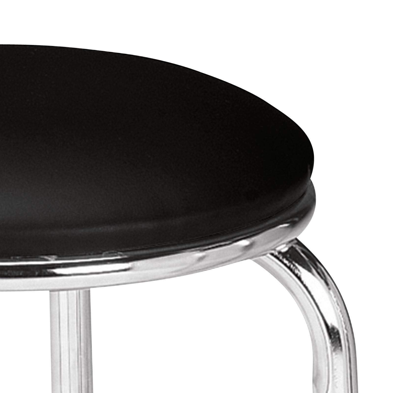 Taburet Pub - negru, Konventionell, plastic/metal (46/45cm) - Modern Living