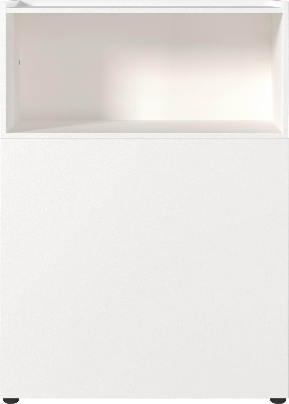 Raumteiler Ribera Weiß - Schwarz/Weiß, MODERN, Holzwerkstoff/Kunststoff (80/112/44cm) - Premium Living