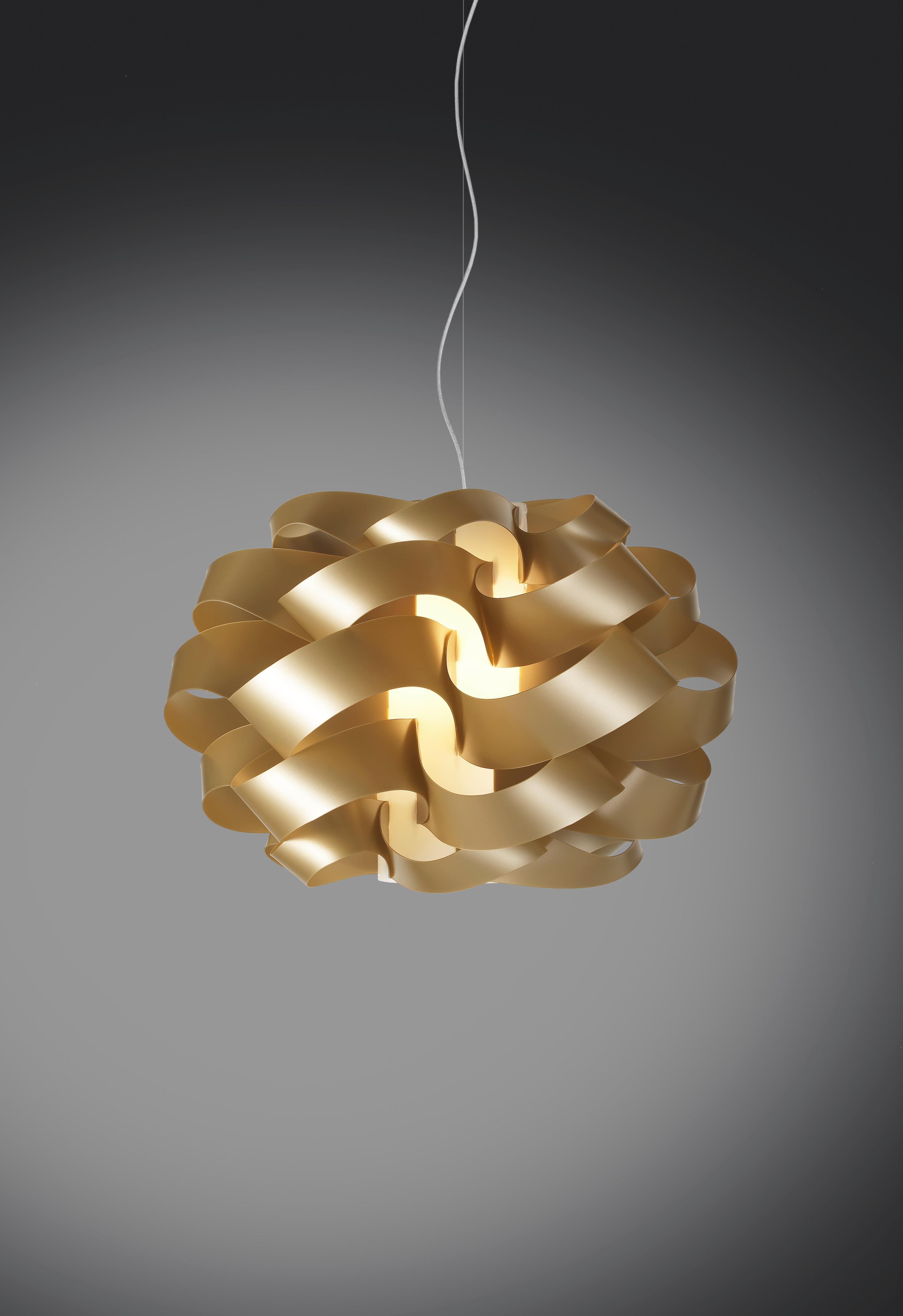 LAMPA WISZĄCA CLO/S/50/NGLD GOLD - kolor złoty, Konventionell, tworzywo sztuczne (50/155cm)