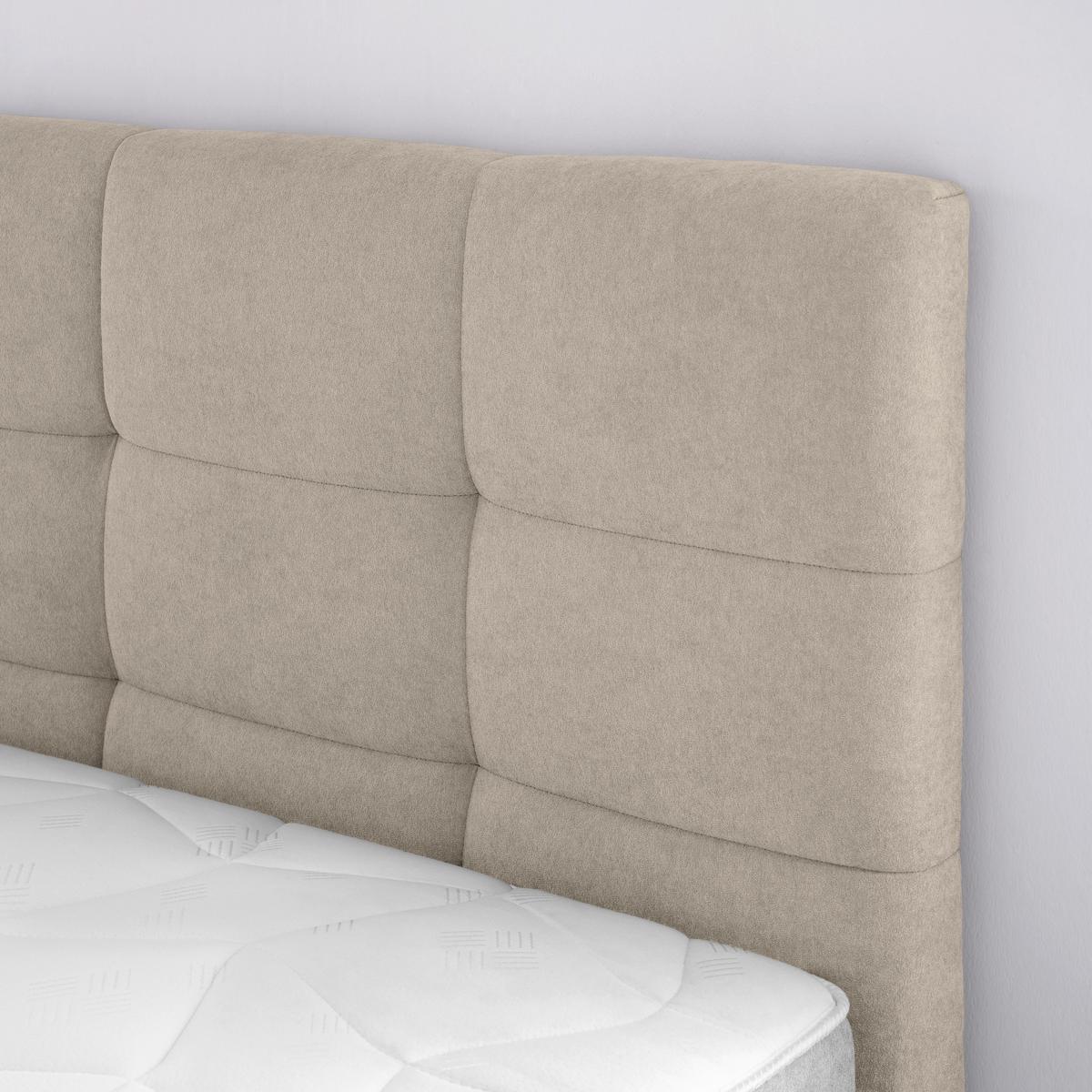 Boxbett Oviedo Beige ca. 160x200cm - Beige, KONVENTIONELL, Textil/Metall (160/200cm) - Based