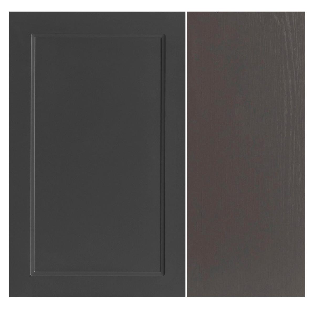 Apothekerschrank Meran ca. 30x200x60 cm Grau - Schwarz/Grau, LIFESTYLE, Holzwerkstoff/Metall (30/200/60cm) - Held