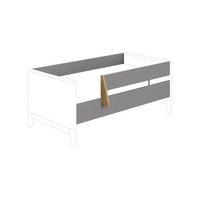 ZESTAW ZABEZPIECZEŃ DO ŁÓŻKA STEN 2199709 - szary, Basics, materiał drewnopochodny (139,0cm) - Paidi