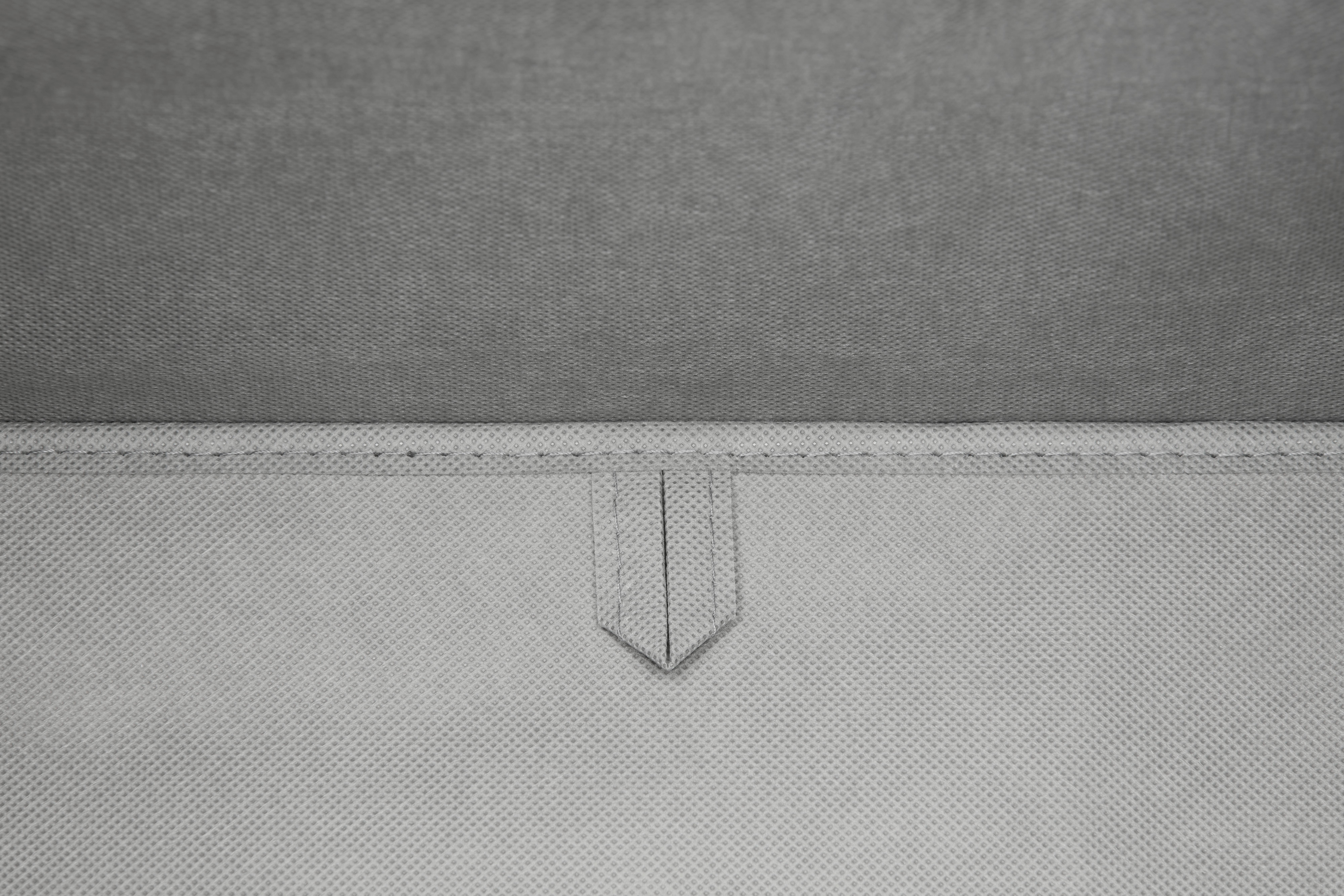 VIKBAR FÖRVARINGSKORG BOBBY -EXT- -AKT- -TOP- - grå, Modern, textil/kartong (33/33/33cm) - Mömax