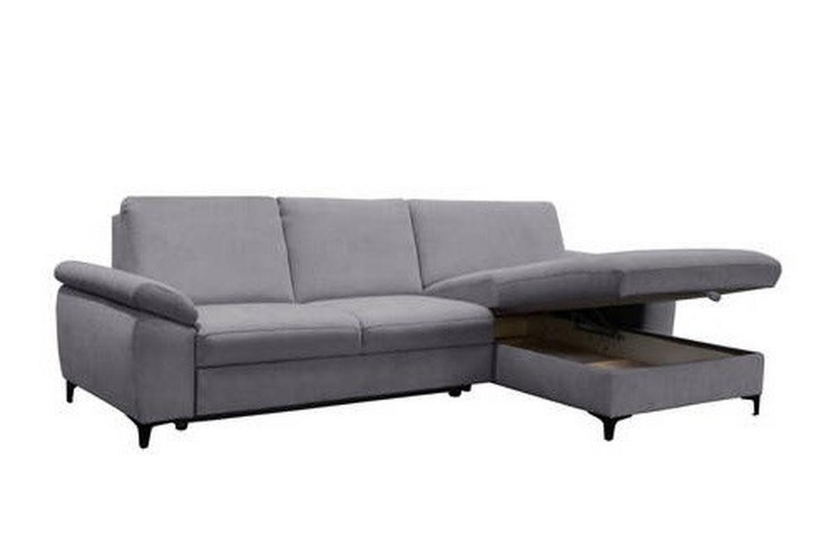 Sarokkanapé Baden - szürke, Design, faalapú anyag/textil (291/168cm) - Premium Living