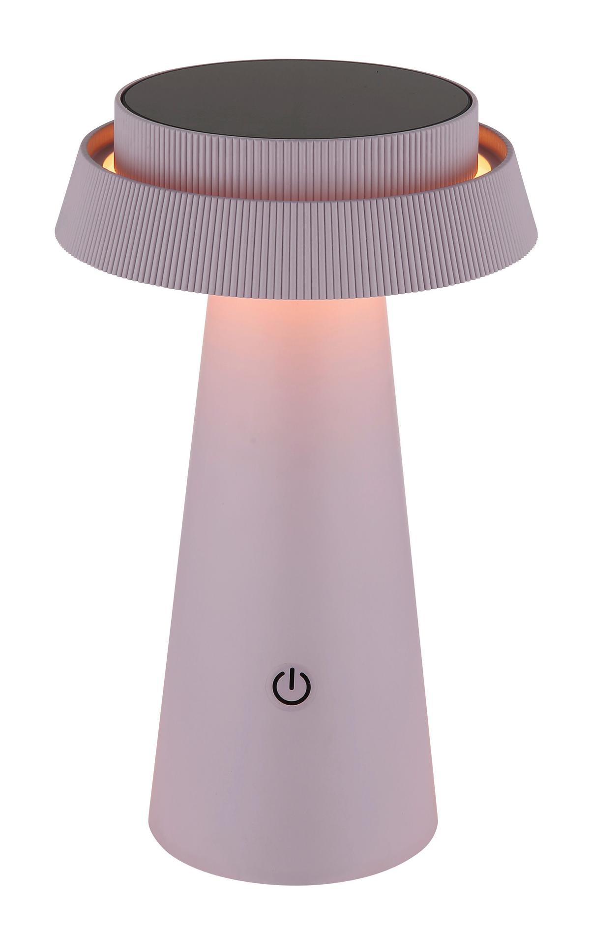 Solarleuchte 36624p  Solar - Pink/Schwarz, Design, Kunststoff (14/23cm) - Globo