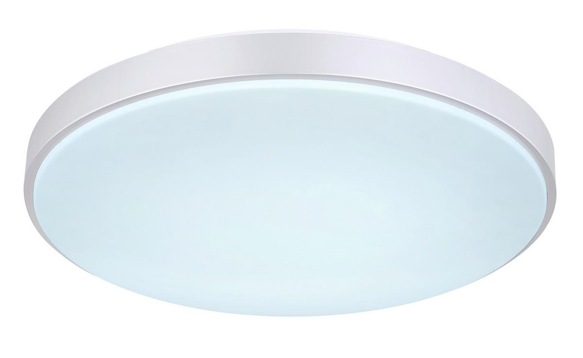 Led Stropna Svjetiljka 41/6 Cm - bijela/srebrne boje, Basics, metal/plastika (41/6cm) - Globo