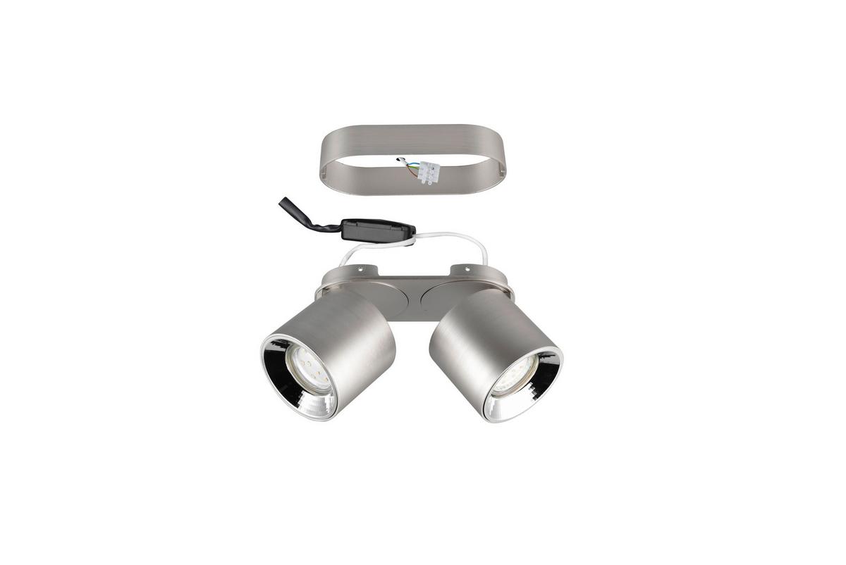 Strahler Guayana Nickelfarben max. 10 Watt - Nickelfarben, Basics, Metall (18/12/8,7cm) - Trio Leuchten