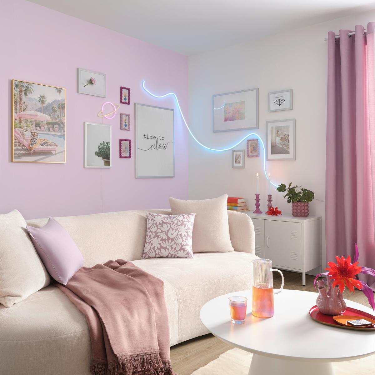 Decke El Sol Mauve ca. 150x200cm - Mauve, Textil (150/200cm) - Modern Living