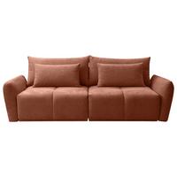 Trosjed Alia - boje hrđe/crna, Moderno, tekstil/plastika (254/74-94/119cm) - Premium Living