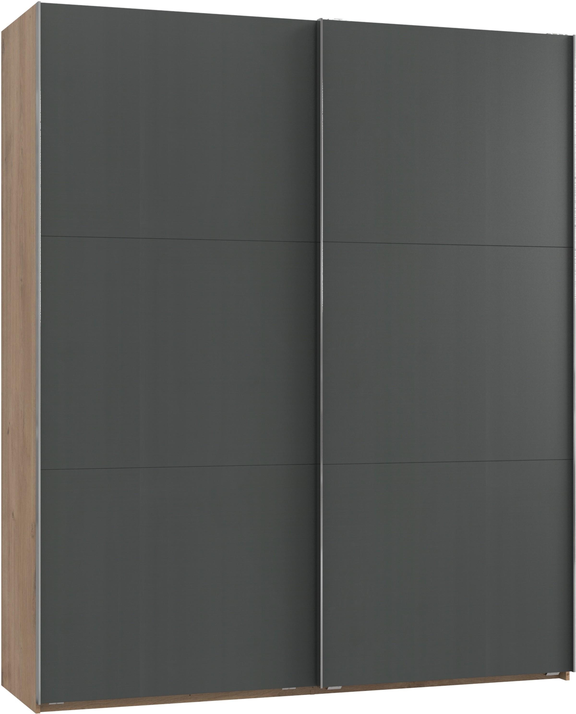 Ormar S Kliznim Vratima Level 36 A - boje grafita/boje hrasta, Moderno, drvni materijal (200/236/65cm) - Modern Living