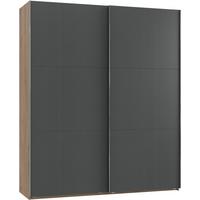 Ormar S Kliznim Vratima Level 36 A - boje grafita/boje hrasta, Moderno, drvni materijal (200/236/65cm) - Modern Living