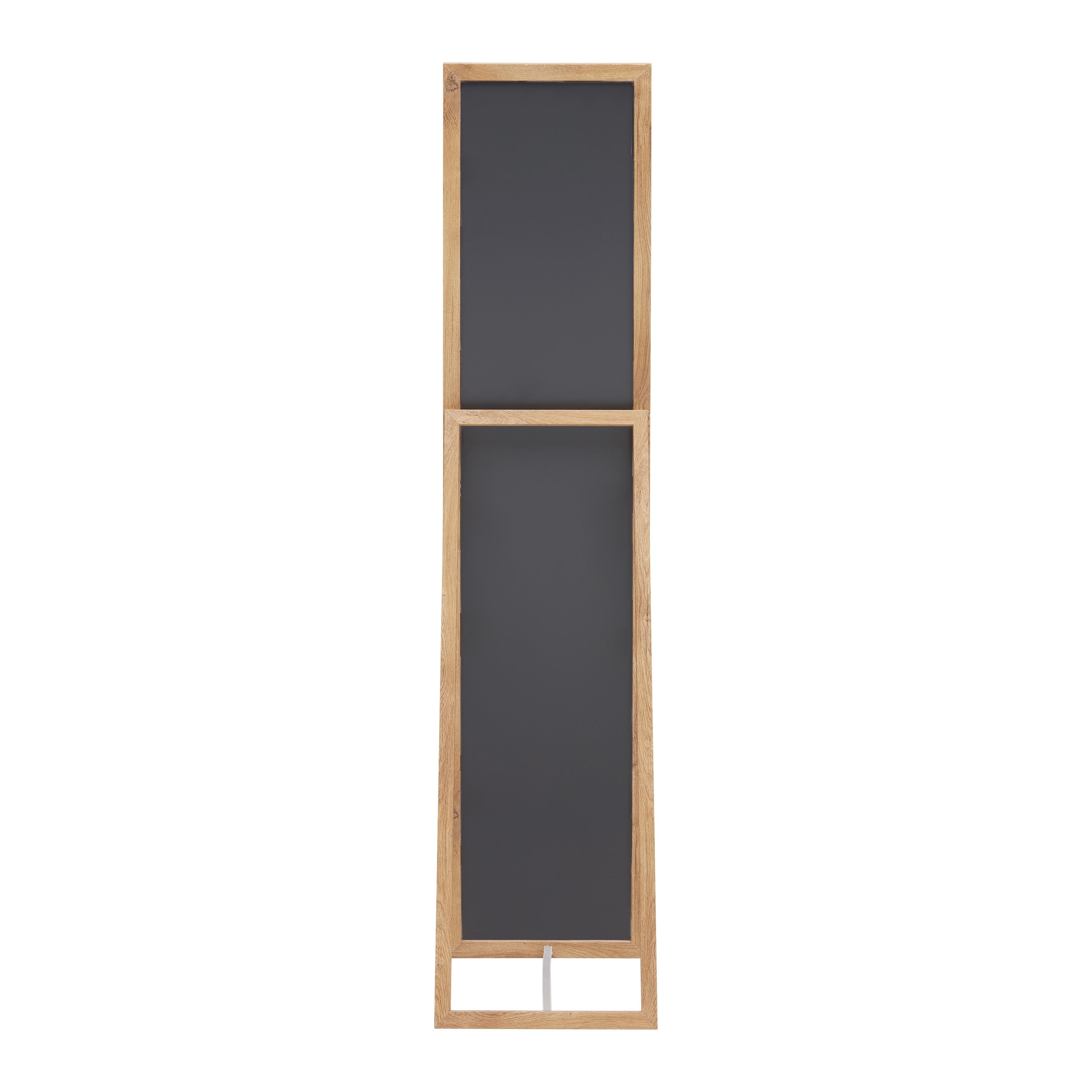 GOLVSPEGEL RIO EICHE -SB- - ekfärgad, Modern, trämaterial/glas (36/156/44cm) - Mömax