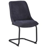 Stuhl Nova Grau - Schwarz/Grau, MODERN, Textil/Metall (51/86/59cm) - Premium Living