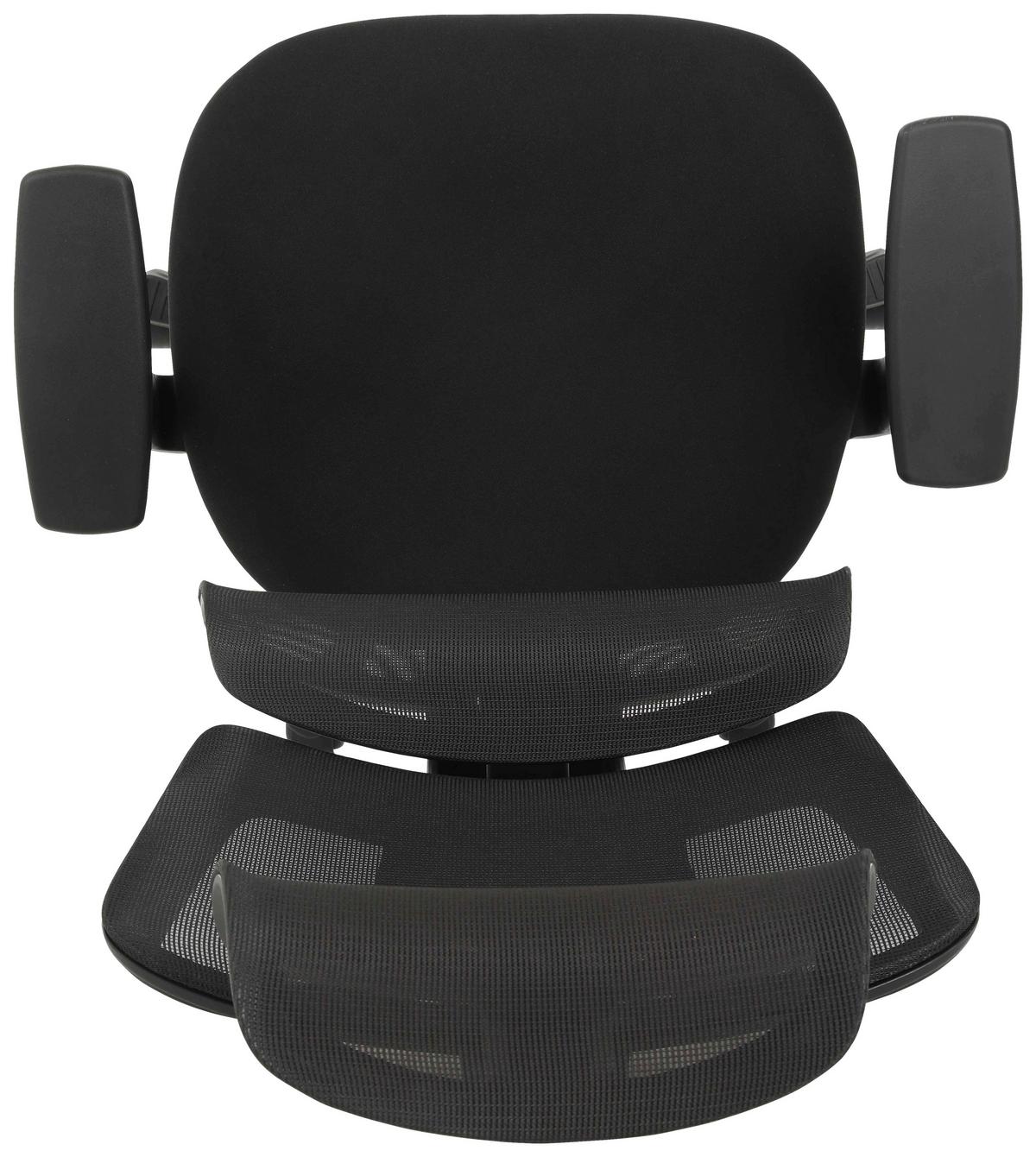 Drehstuhl Noemi Schwarz - Schwarz, Design, Holz/Kunststoff (65/122-130/62cm) - Mömax