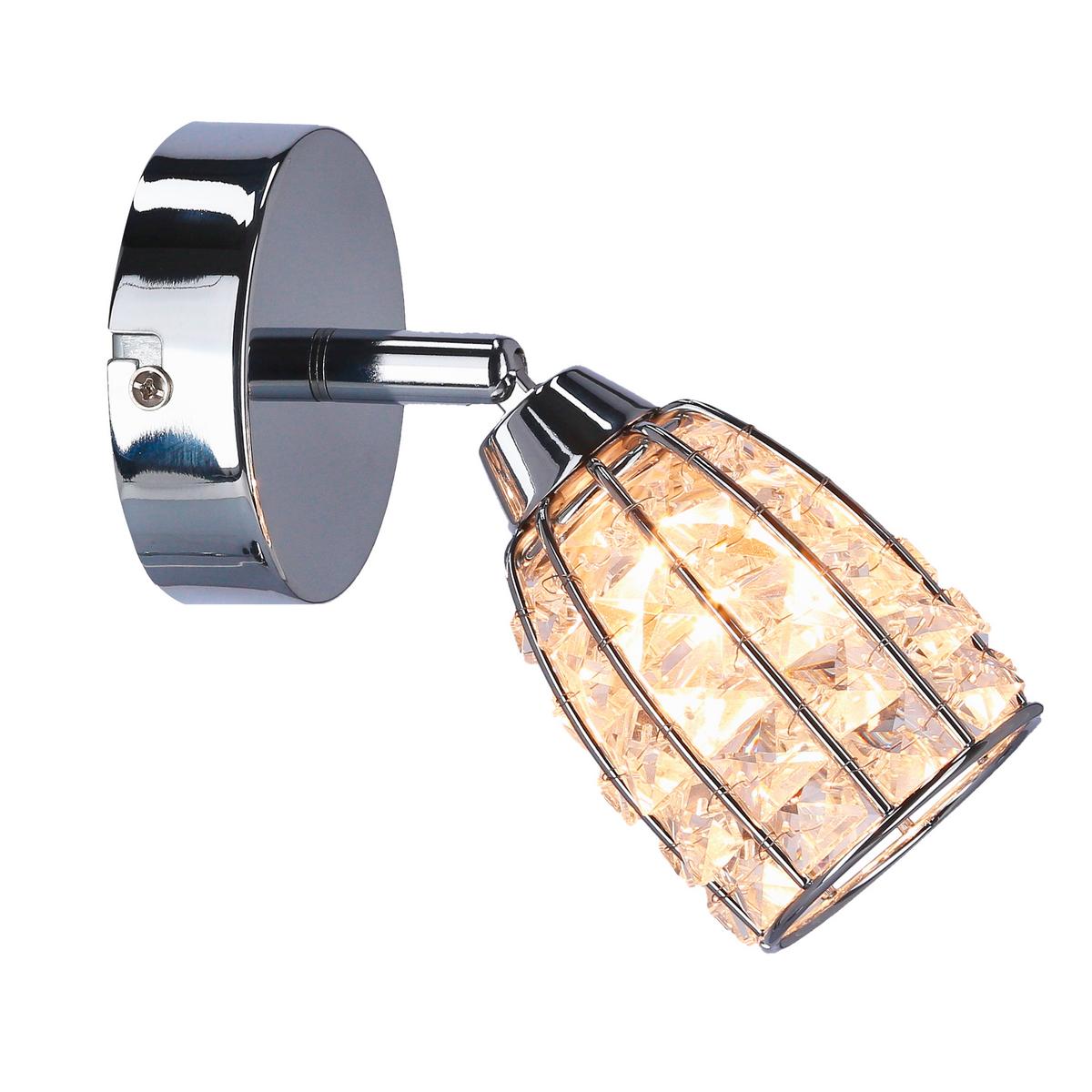 Reflektor Shiba - boje kroma/prozirno, Konvencionalno, staklo/metal (15/8.5cm)