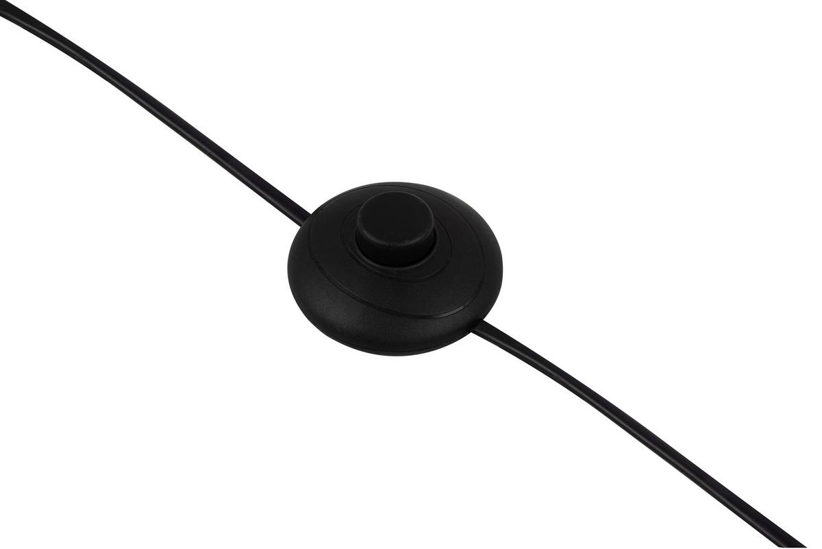 LAMPA STOJĄCA DYRE - kolor jesionowy/biały, Design, metal/tkanina (27/140cm) - Collet's Monde