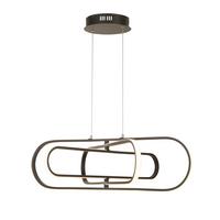 LED Függeszték Clip 61775bk - fekete/fehér, Design, műanyag/fém (120/80/74,5cm)