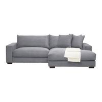 Wohnlandschaft Pedro Grau - Grau, MODERN, Textil (265/180cm) - Based