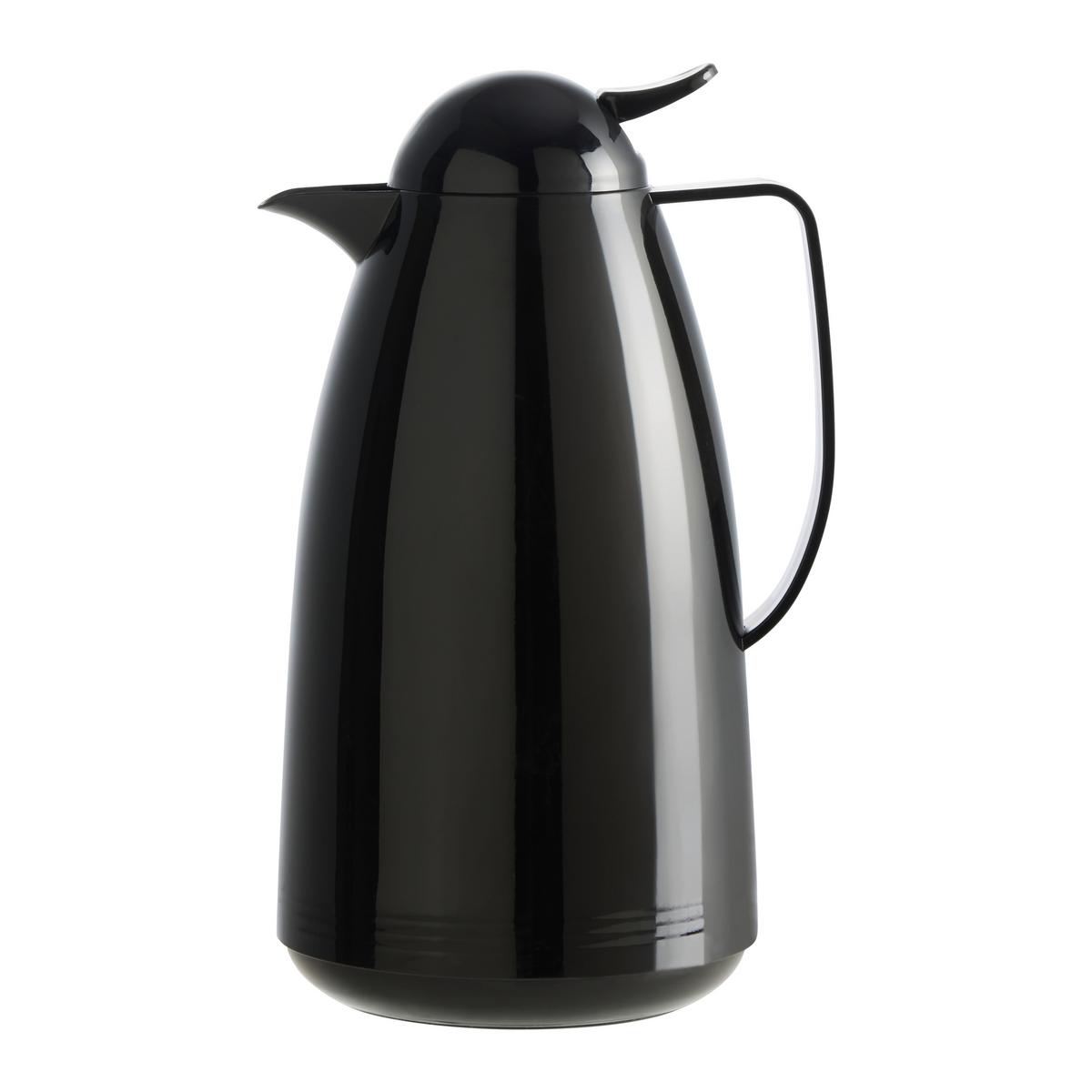 Sticlă termos cca. 1L Barbara - gri deschis/negru lucios intens, Konventionell, plastic/sticlă (1l) - Mömax