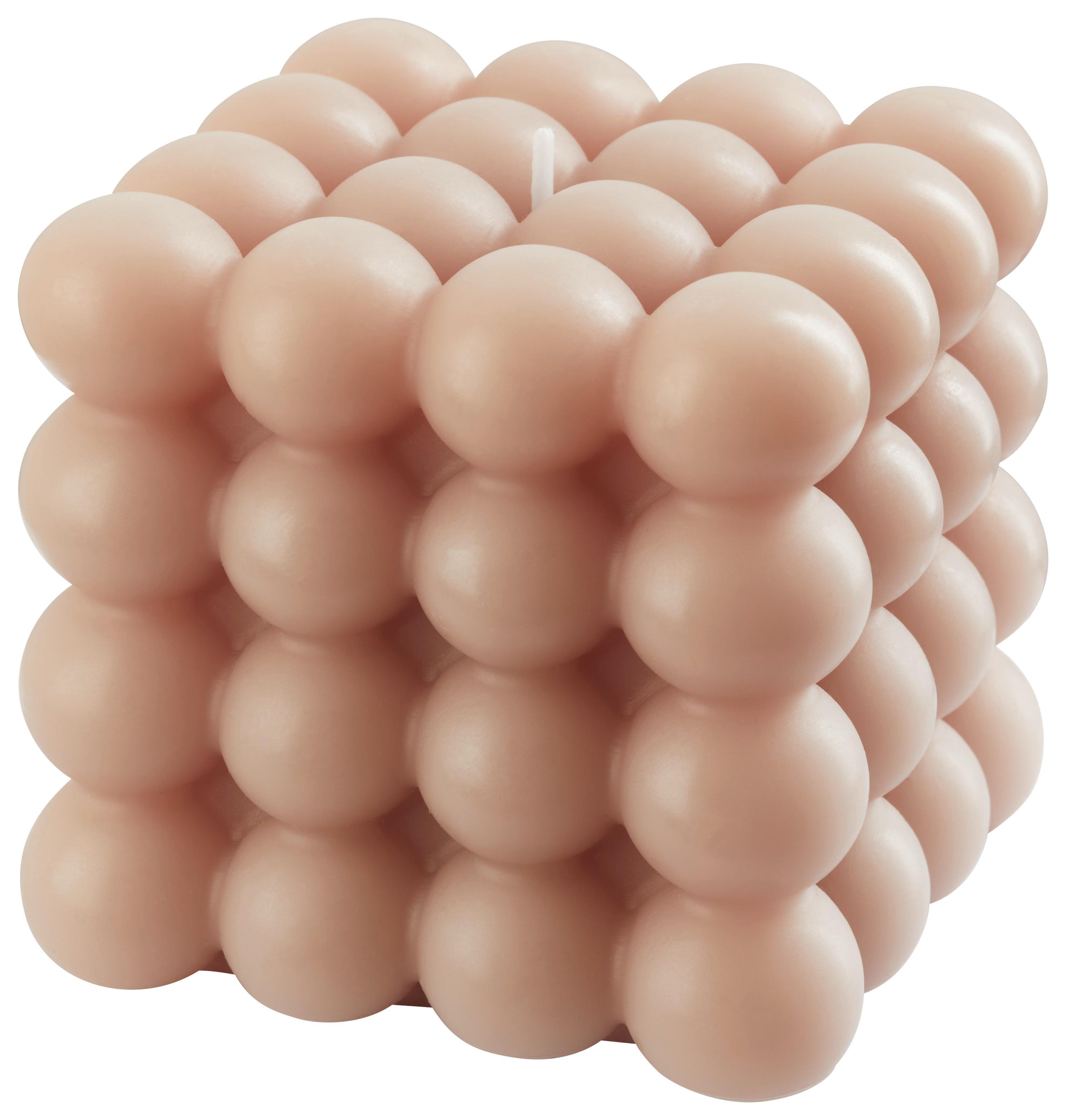 Gyertya Bubble - bézs, Modern, természetes anyagok/paraffin (8/7,5/8cm) - Modern Living
