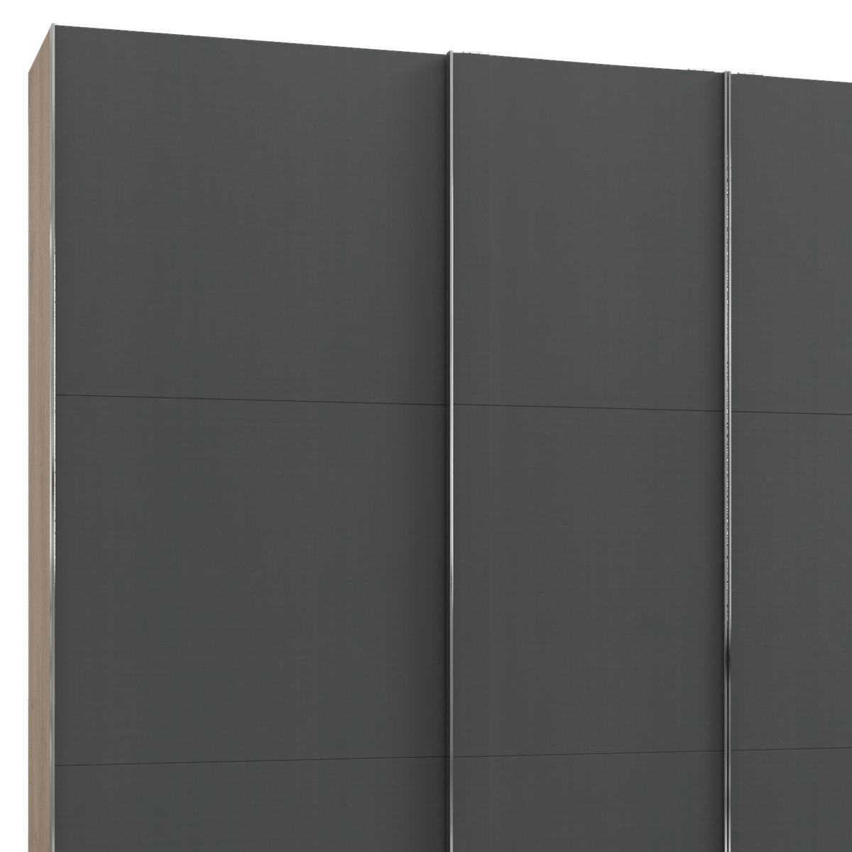 Ormar S Kliznim Vratima Level 36a - boje grafita/boje hrasta, Basics, drvni materijal/metal (350/216/65cm) - Modern Living