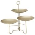 Etagere Koray in Goldfarben - Goldfarben, ROMANTIK / LANDHAUS, Metall (51,5/49/46cm) - Zandiara Etagere Koray in Goldfarben - Goldfarben, ROMANTIK / LANDHAUS, Metall (51,5/49/46cm) - Zandiara