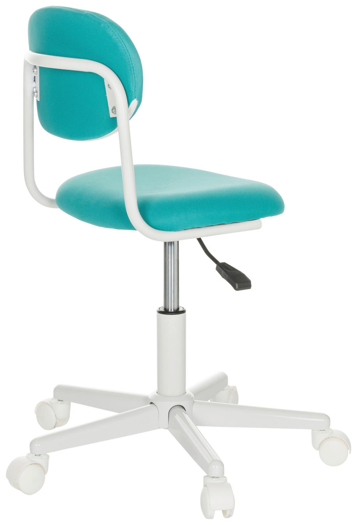 Otroški Vrtljivi Stol Kiddy Base I, Turkizna - turkizna/bela, Basics, umetna masa/tekstil (60/72-83/60cm) - MID.YOU