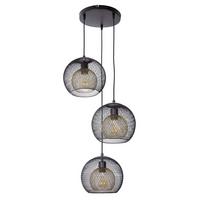 Viseća Svjetiljka Selina - crna, Design, metal (44/150cm) - Globo
