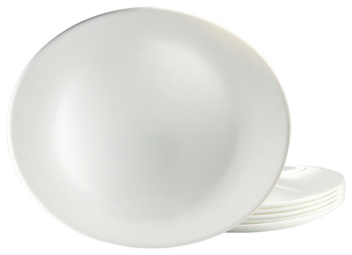 Set Krožnikov Za Zrezke Italien Party, 6-Delni - bela, Basics, steklo (30cm) - Creatable