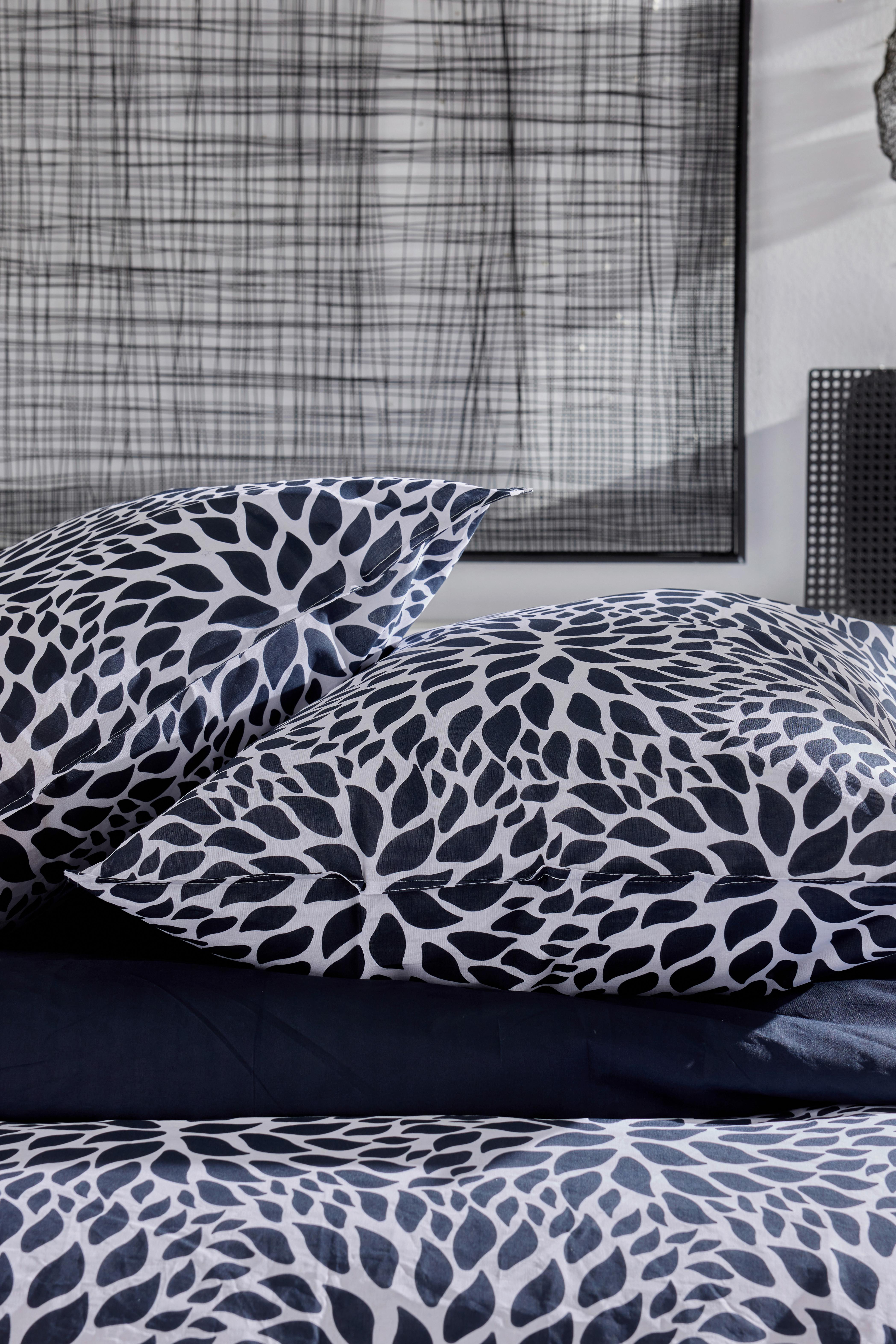Posteljina Hena 200x200/2x60x80cm - plava, Moderno, tekstil (200/200cm)