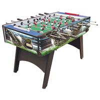 Tischfußball Lukas ca. 142x86x74cm - Blau/Chromfarben, Lifestyle, Holz/Kunststoff (142/86/74cm) - Based