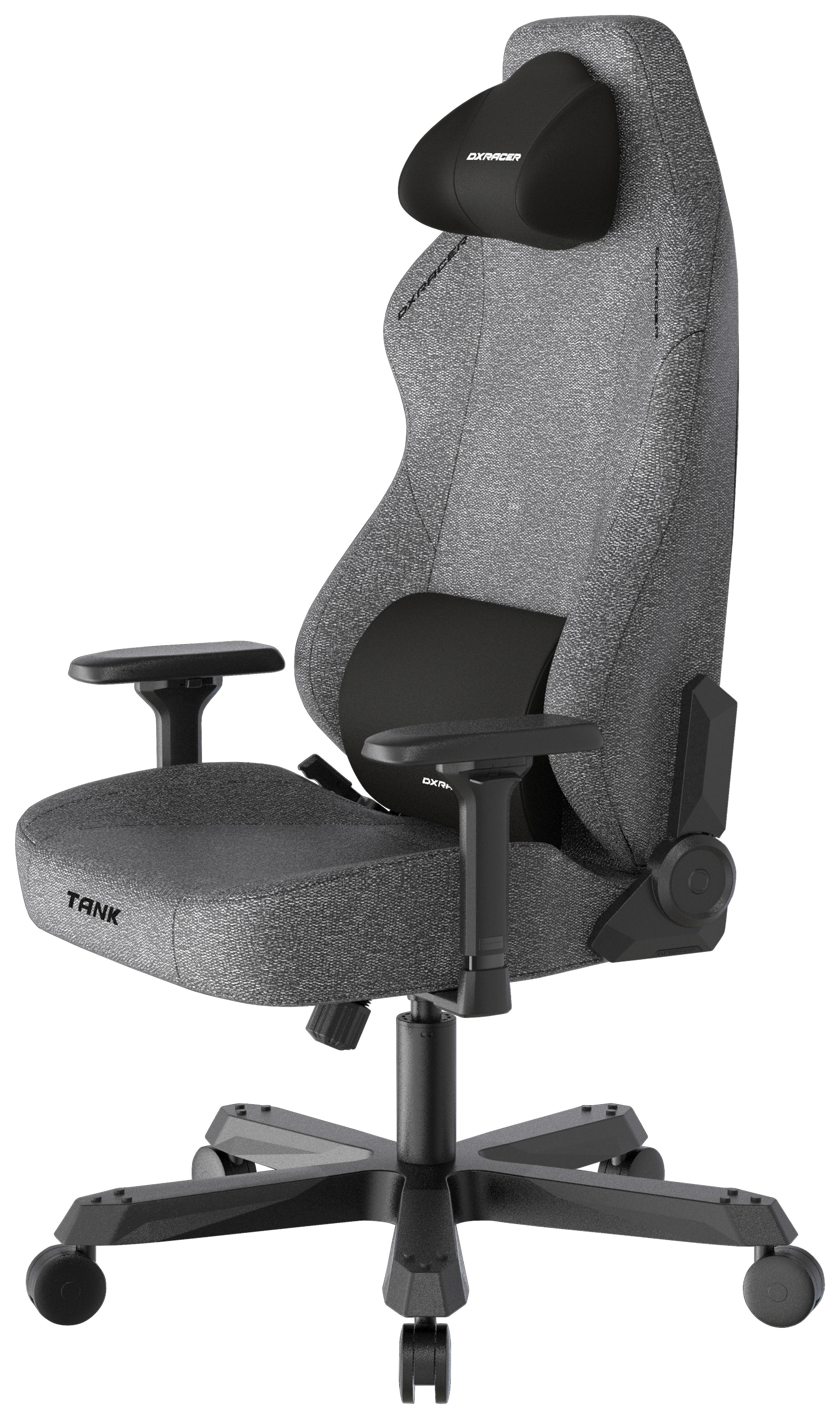 GAMINGSTOL TANK XL - svart/antracit, Modern, metall/textil (80/140/80cm) - Dxracer
