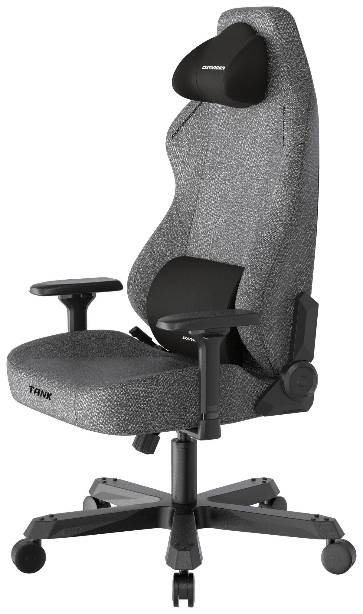 Gamingstuhl Tank Anthrazit/Schwarz - Anthrazit/Schwarz, MODERN, Textil/Metall (80/140/80cm) - Dxracer