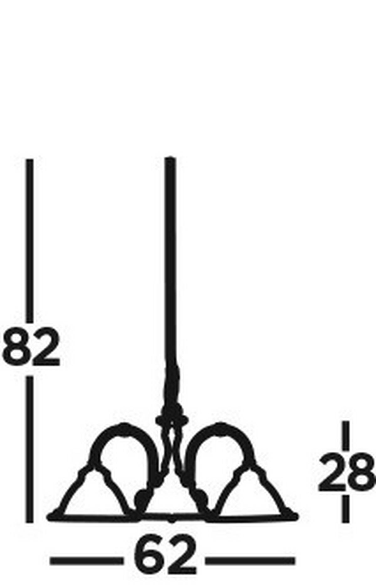Függőlámpa 9343-3 American Diner - sárgarézszínű, Design, üveg/fém (62/82cm)