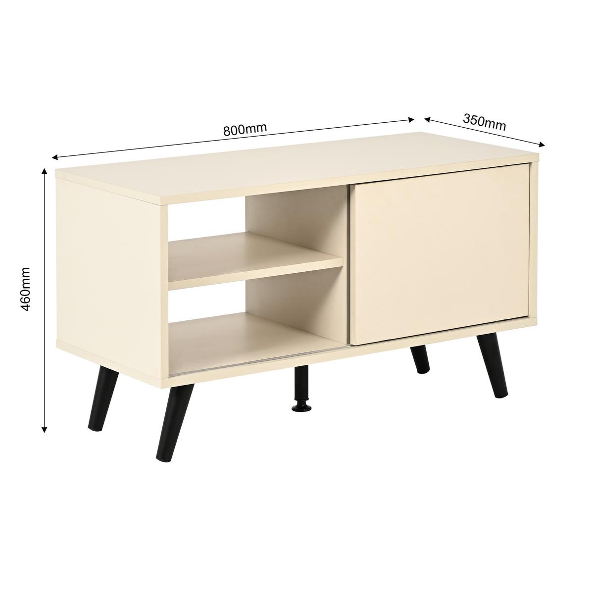 Phonotisch Move Kaschmirfarben - Kaschmir/Schwarz, MODERN, Holzwerkstoff/Metall (80/46/35cm) - Based