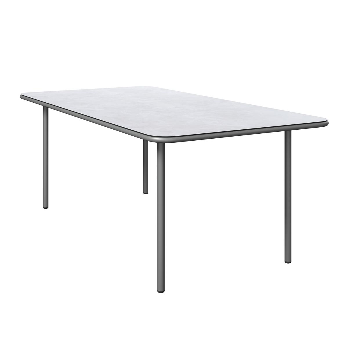 Gartentischgruppe Kanada Creme/Hellgrau - Creme/Hellgrau, MODERN, Glas/Textil