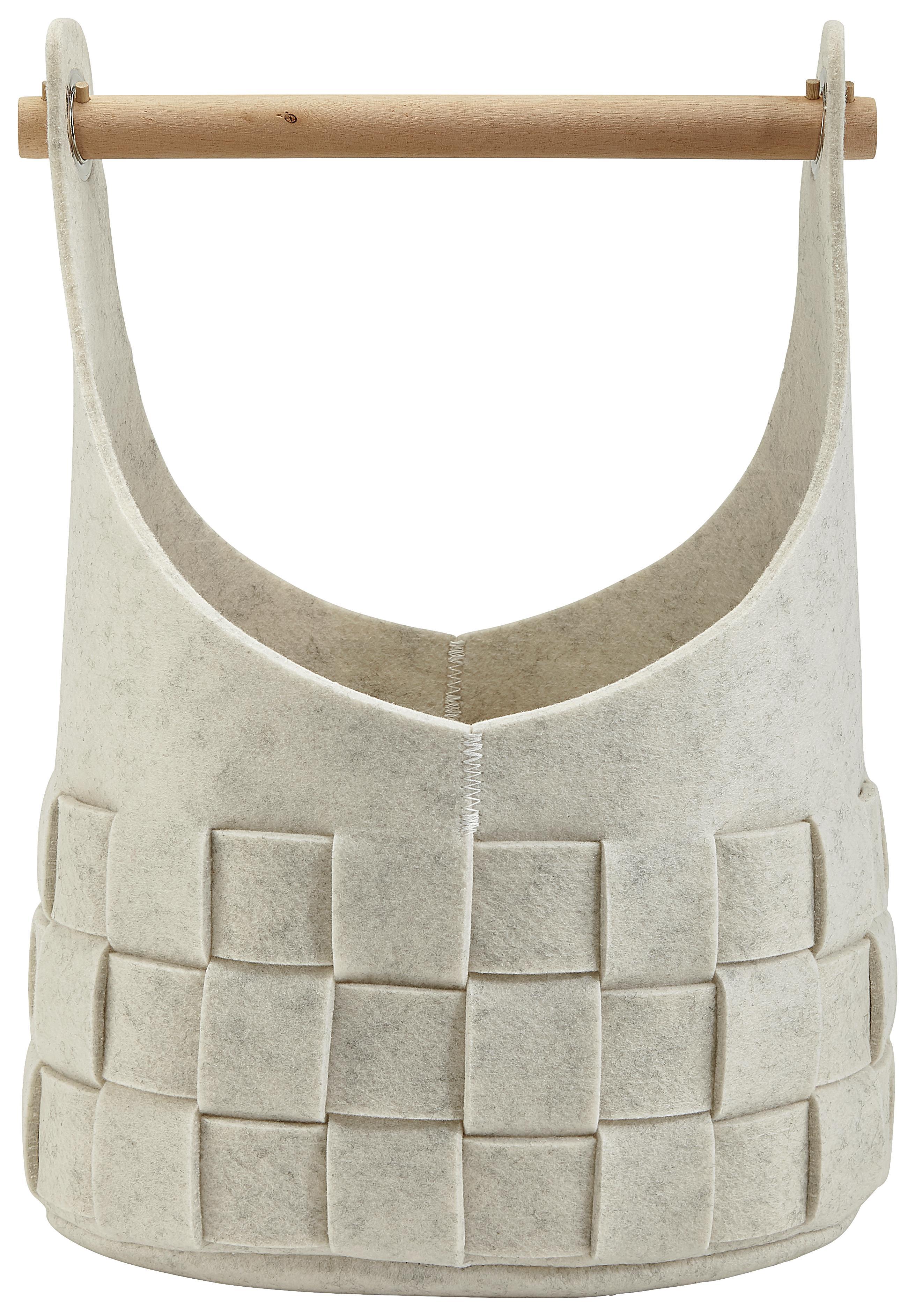 Korb Cui in Beige Höhe ca.  45 cm - MODERN, Textil (30/22/45cm) - Bessagi Home