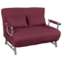 Zofa S Funkcijo Ležišča Kolino Ii, Rdeča - rdeča/siva, Moderno, kovina/tekstil (127/95/78cm) - MID.YOU