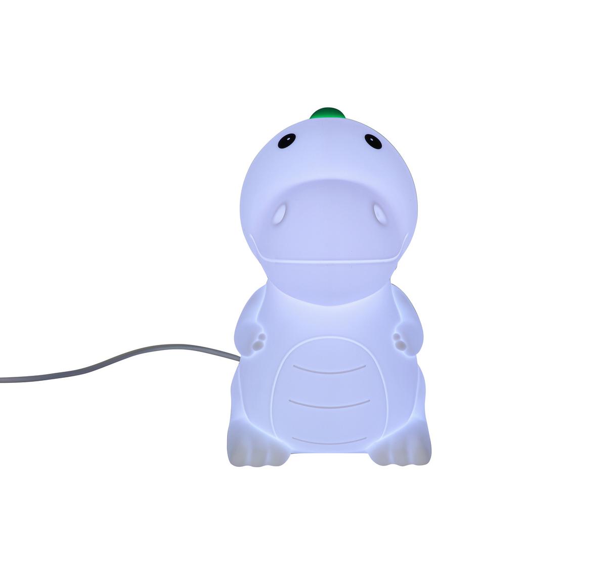 Nočna Lučka Dino - bela, Moderno, umetna masa (8,5/13,8/13,5cm) - Mömax