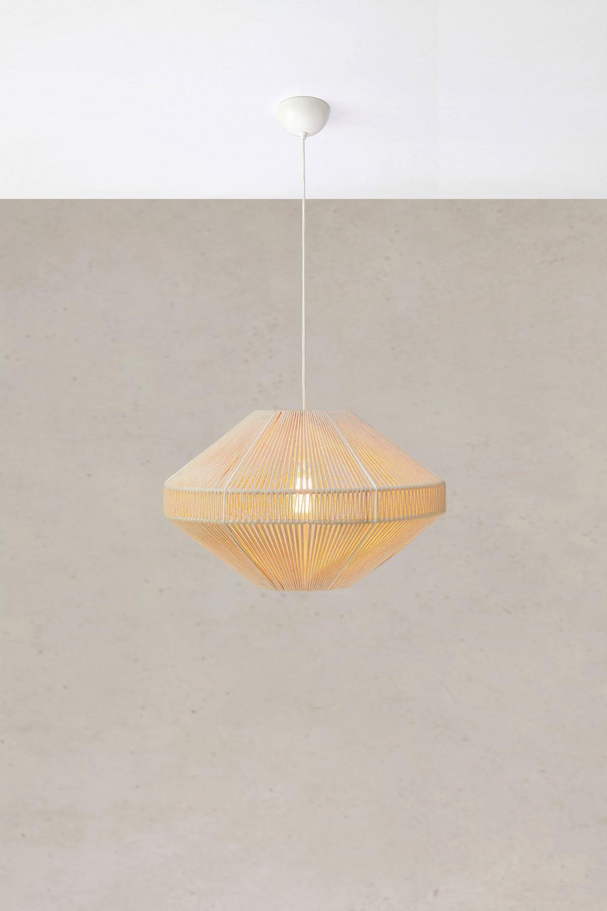 Hängeleuchte Razzo Pendant Beige max. 40 Watt - Beige, Basics, Textil/Metall (50/50/31cm) - Markslöjd