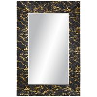 Fali Tükör Fekete-arany Szín Glamour - fekete/aranyszínű, Modern, faalapú anyag/Üveg (80/120/5cm) - Mömax