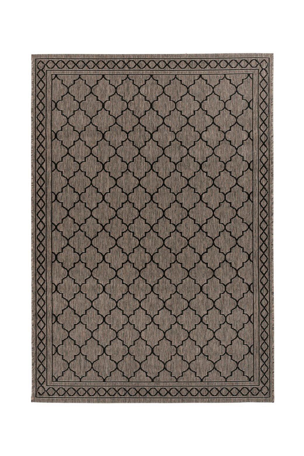 FLACHWEBETEPPICH SPLASH 300 GRAU / BRAUN - Braun/Grau, Konventionell, Textil (160/230cm) - Kayoom