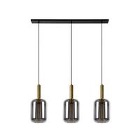 LAMPA WISZĄCA 45494/03/65 JOANET - jasnoszary, Design, szkło (110/22/150cm) - Lucide