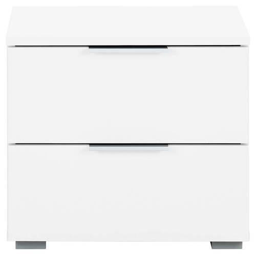 NOPTIERA ALABAMA - alb, Modern, material pe bază de lemn (47/43/42cm) - Modern Living