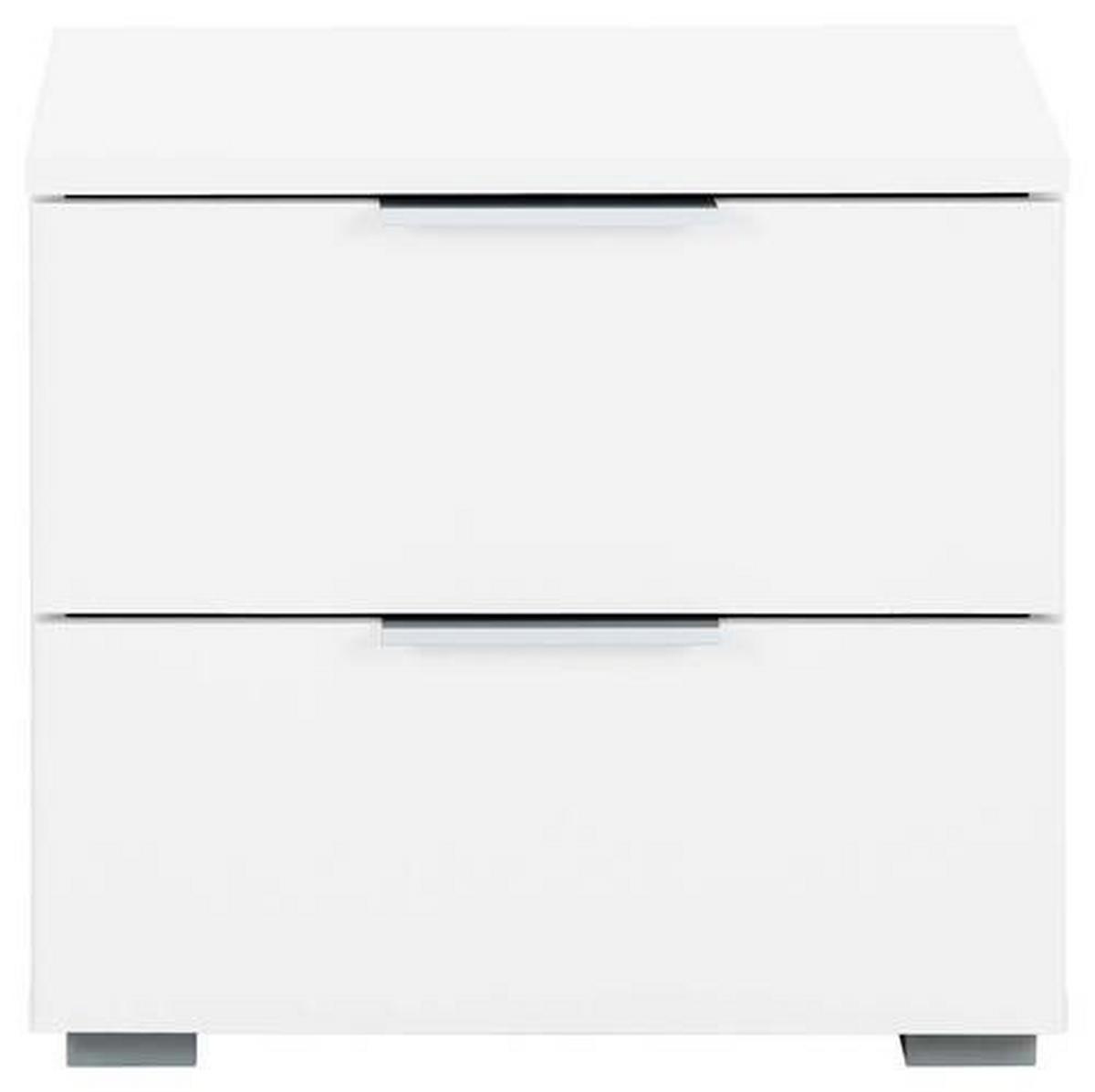 NOPTIERA ALABAMA - alb, Modern, material pe bază de lemn (47/43/42cm) - Modern Living