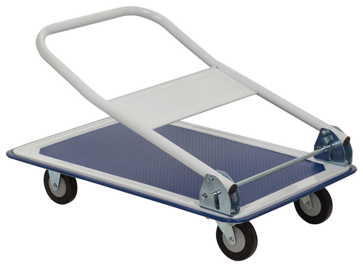 Transportni Voziček Carry, Modra, Bela - modra/bela, Basics, kovina (48/82,5/73cm) - MID.YOU