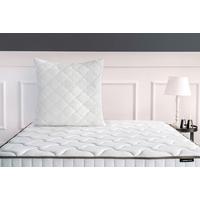 Kopfkissen Superwashed Wolle ca. 80x80x15,5 cm Weiß - Weiß, Basics, Textil (80/80/15,5cm) - Yatas